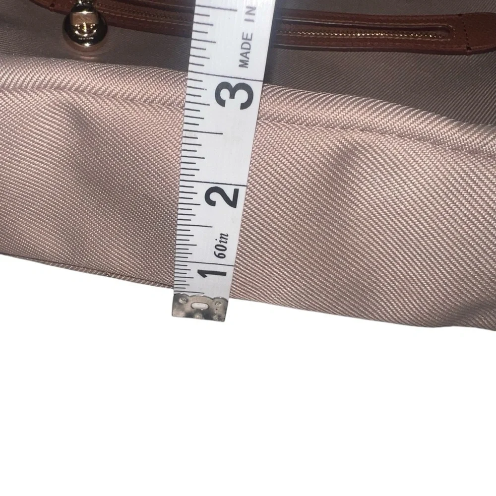 Coach Sawyer Stone Crossbody Bag Taupe Tan Brown Leather Adjustable Strap